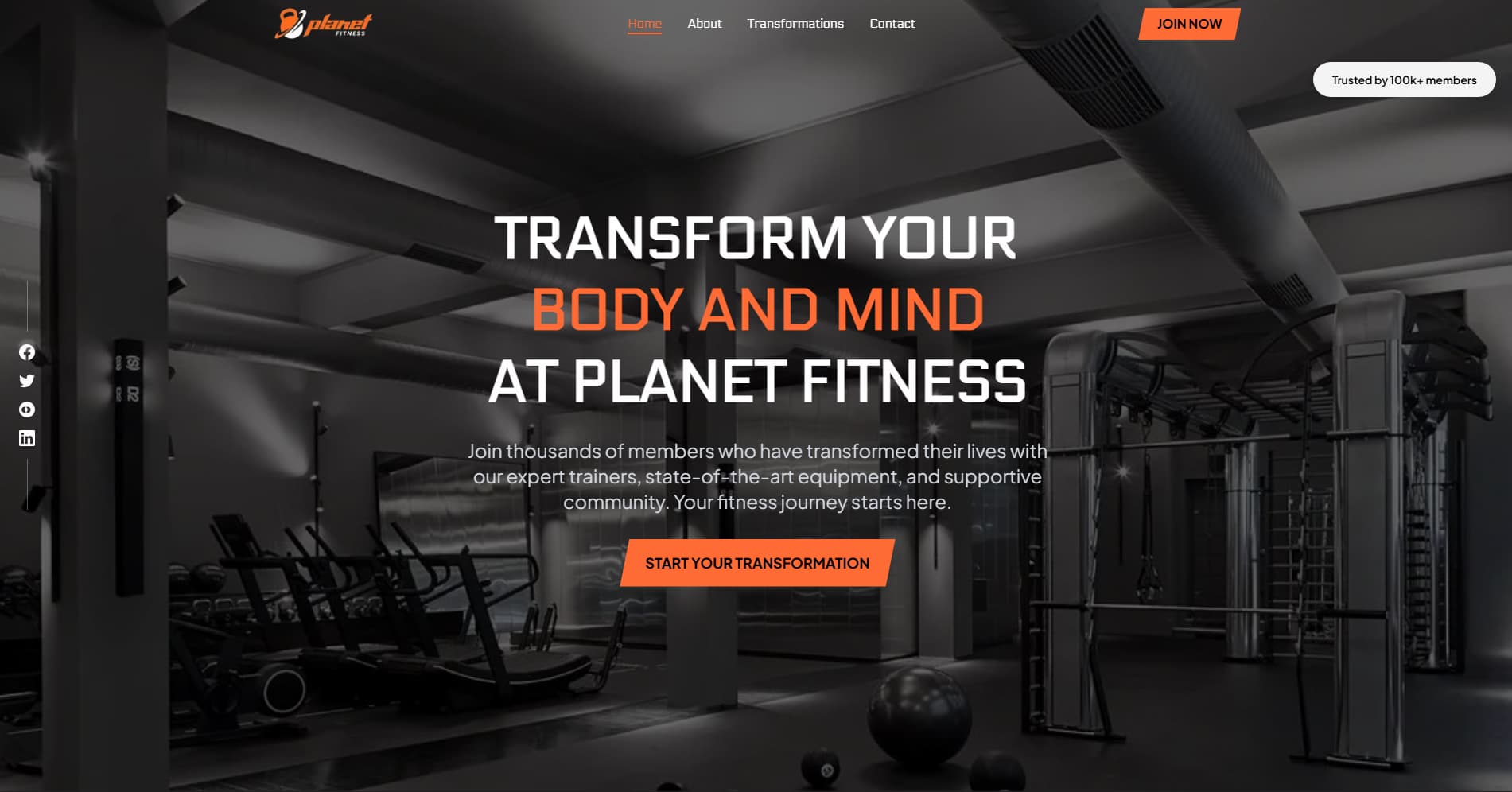 Fast-loading Static Site for Planet Fitness Gym Franchise using Next.js and Tailwind CSS